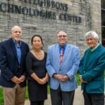 From left, Fred Erlich VP of the Board of ICCR, Jennifer Zhao Executive Director of ICCR, Jay Deitchman Global Initiatives Coordinator of Hudson Valley Community College, Michael O'Brien President of Board of ICCR.